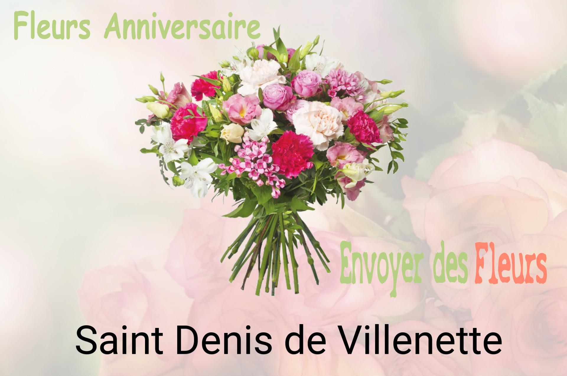 Bouquet de fleurs d’anniversaire livré à Saint-Denis-de-Villenette