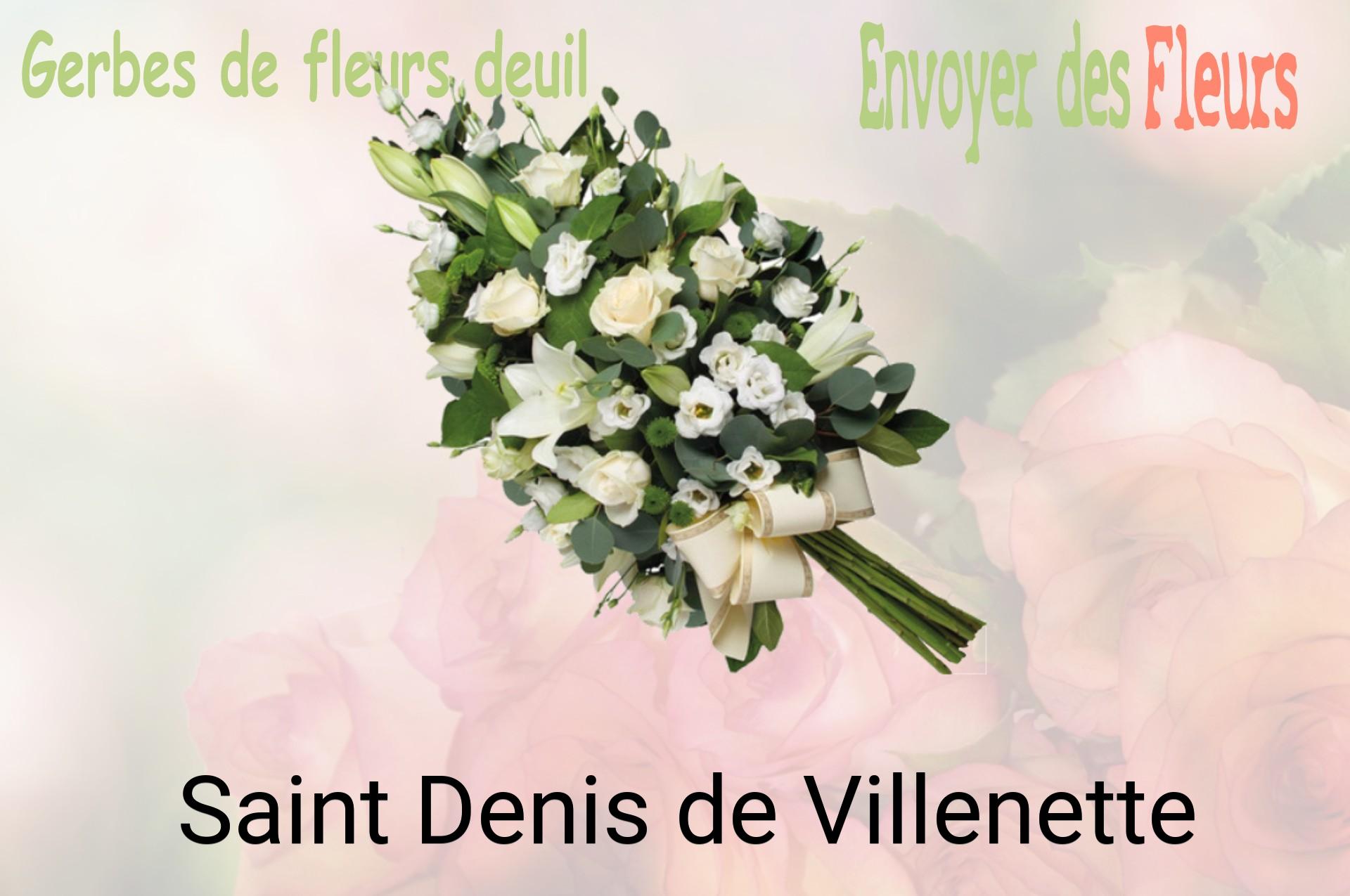 Gerbe de fleurs de deuil livrée à Saint-Denis-de-Villenette